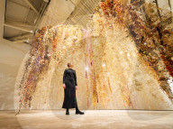Flowers - Flora in Contemporary Art & Culture exhibition at the Saatchi Gallery, London, UK.