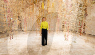 Flowers - Flora in Contemporary Art & Culture exhibition at the Saatchi Gallery, London, UK.