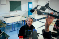 Elisabeth Borne visits an elementary school - Paris AJ