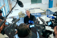 Elisabeth Borne visits an elementary school - Paris AJ