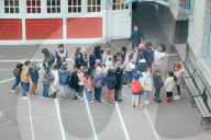 Elisabeth Borne visits an elementary school - Paris AJ
