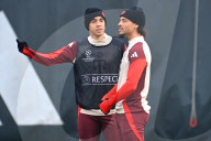 Fussball Champions League   / Abschlusstraining 
Celtic FC - FC Bayern Muenchen 