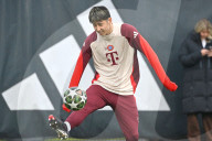 Fussball Champions League   / Abschlusstraining 
Celtic FC - FC Bayern Muenchen 