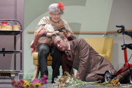Fotoprobe zum Theaterstück Oma Trick im Schlosspark Theater in Berlin