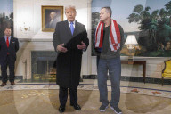 President Trump Welcomes Released Russian Prisoner Mark Fogel at White House