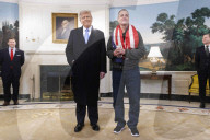 President Trump Welcomes Released Russian Prisoner Mark Fogel at White House