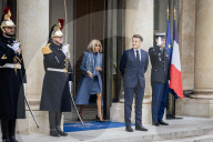 JD Vance Visits the ElysÃ'e Palace in Paris - 11 Feb 2025