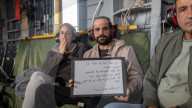 Hostages released from gaza arrive Israel
