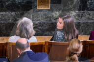 La reine Letizia d'Espagne assiste à la 5ème édition des prix de la Fondation de l'Académie royale des sciences d'Espagne récompensant les jeunes talents scientifiques féminins.