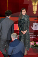 La reine Letizia d'Espagne assiste à la 5ème édition des prix de la Fondation de l'Académie royale des sciences d'Espagne récompensant les jeunes talents scientifiques féminins.