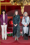 La reine Letizia d'Espagne assiste à la 5ème édition des prix de la Fondation de l'Académie royale des sciences d'Espagne récompensant les jeunes talents scientifiques féminins.