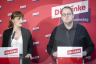 Pressestatement der Partei Die Linke in Berlin