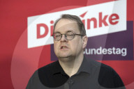 Pressestatement der Partei Die Linke in Berlin
