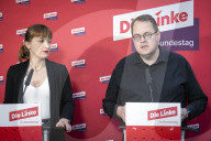 Pressestatement der Partei Die Linke in Berlin