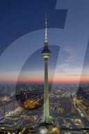 Fernsehturm und andere Wahrzeichen, Berlin, 09.02.2025