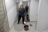 Hostel for displaced persons in western Ukraine