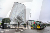 Milano - Protesta agricoltori presso regione Lombardia, trattori in corteo per la città