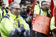 Roma - Mobilitazione dei lavoratori antincendio al Ministero del Lavoro