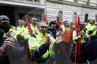Roma - Mobilitazione dei lavoratori antincendio al Ministero del Lavoro