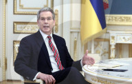 U.S. Secretary of the Treasury Scott Bessent meets with Zelensky