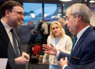 Reform UK Press Conference at the 22 Bishopsgate, London, UK.