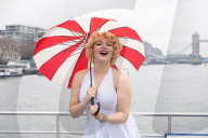 With Love, Marilyn - American actress Sydney Smith Martin on The River Thames, London, UK.