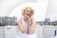 With Love, Marilyn - American actress Sydney Smith Martin on The River Thames, London, UK.