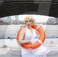 With Love, Marilyn - American actress Sydney Smith Martin on The River Thames, London, UK.