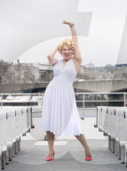 With Love, Marilyn - American actress Sydney Smith Martin on The River Thames, London, UK.