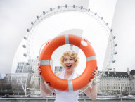 With Love, Marilyn - American actress Sydney Smith Martin on The River Thames, London, UK.