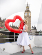With Love, Marilyn - American actress Sydney Smith Martin on The River Thames, London, UK.