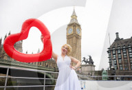 With Love, Marilyn - American actress Sydney Smith Martin on The River Thames, London, UK.