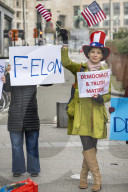 Protest Against U.S. Defense Secretary's Visit to Brussels, Belgium.