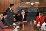 Prime Minister Keir Starmer meets the families of the Nottingham attack
