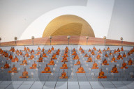 Makha Bucha in Wat Dhammakaya in Bangkok, Thailand - 12 Feb 2025