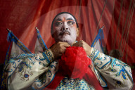Chinese Opera performances at the Godfather Pung Tao Kong Festival in Chiang Mai, Thailand - 12 Feb 2025.