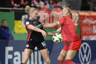 Fussball DFB Pokal Viertelfinale der Frauen/  FC Bayern Muenchen - Eintracht Frankfurt  4-1