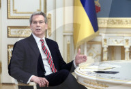 Ukraine Volodymyr Zelenskyy and Secretary of the Treasury of the United States Scott Bessent hold a meeting in Kyiv