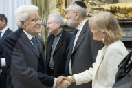 Il Presidente della repubblica Sergio Mattarella in occasione della presentazione dei due libri della Polizia di Stato