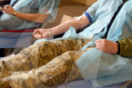 Blood donation event at Kyiv’s Central Railway Station Building