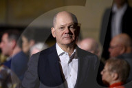 OLAF SCHOLZ bei einer Wahlkampfveranstaltung der SPD in Fuerth