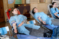 Blood donation event at Kyiv’s Central Railway Station Building