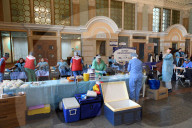Blood donation event at Kyiv’s Central Railway Station Building