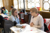 Blood donation event at Kyiv’s Central Railway Station Building