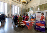 Blood donation event at Kyiv’s Central Railway Station Building