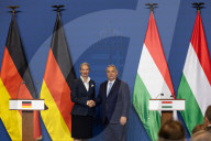 German far right leader Alice Weidel meets Viktor Orban