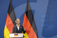 German far right leader Alice Weidel meets Viktor Orban