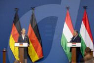 German far right leader Alice Weidel meets Viktor Orban