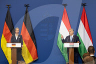 German far right leader Alice Weidel meets Viktor Orban