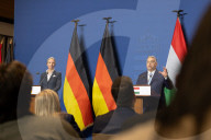 German far right leader Alice Weidel meets Viktor Orban